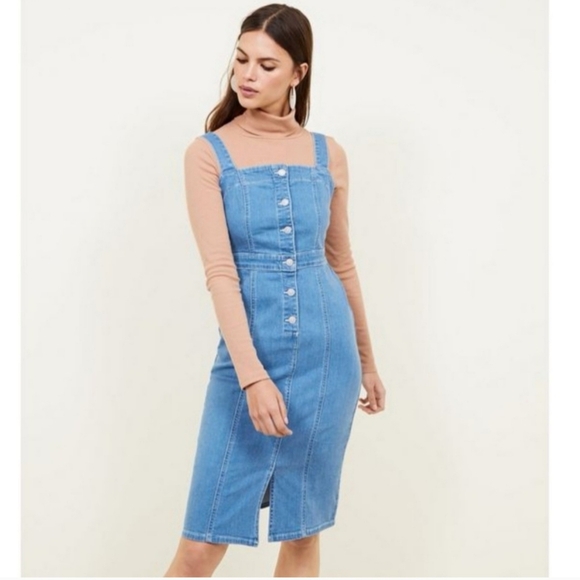 VINTAGE BB Dakota Lauren Button Front Denim Dress sz 4 - Picture 1 of 11